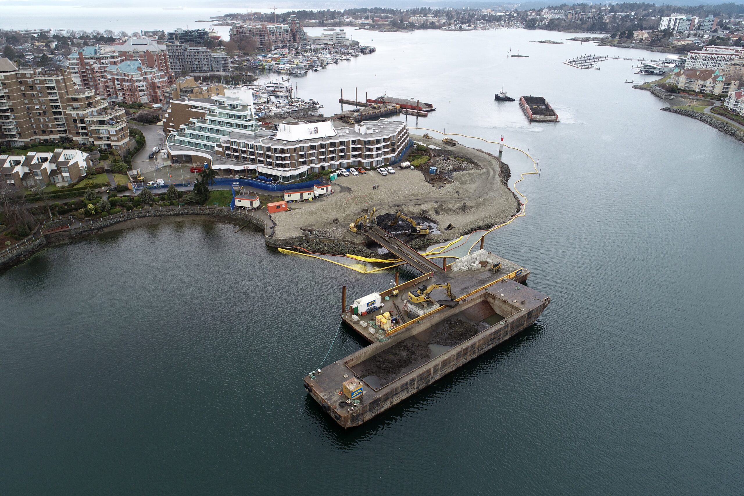 Middle Harbour Remediation Drone View