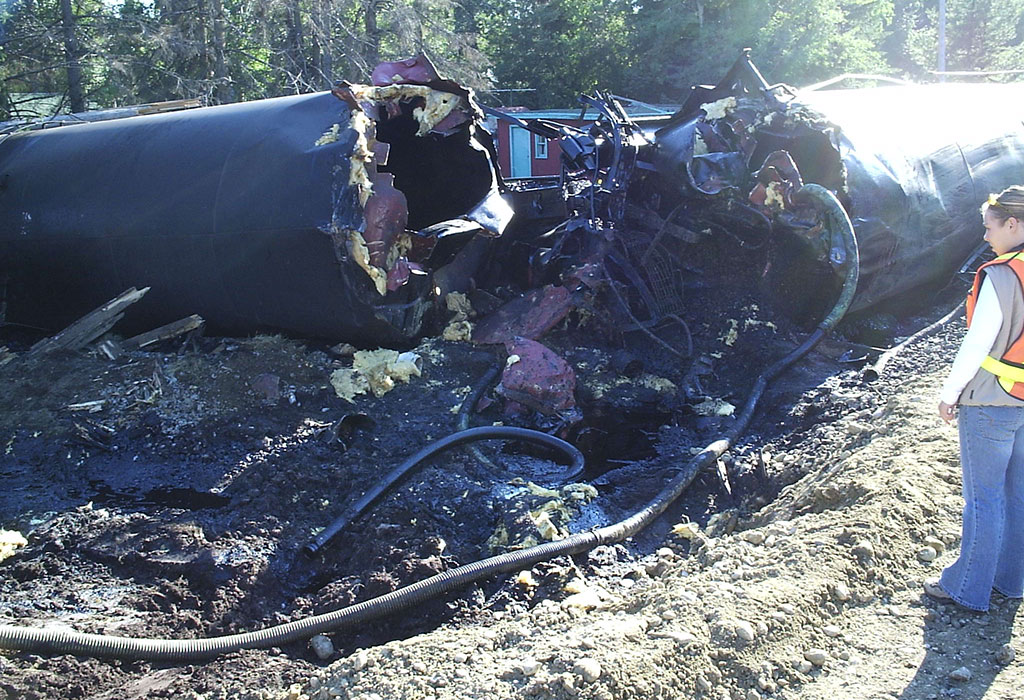 Wabamun Wreck Site Rail Cars