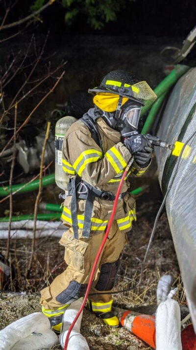 First Responder Responding to a spill