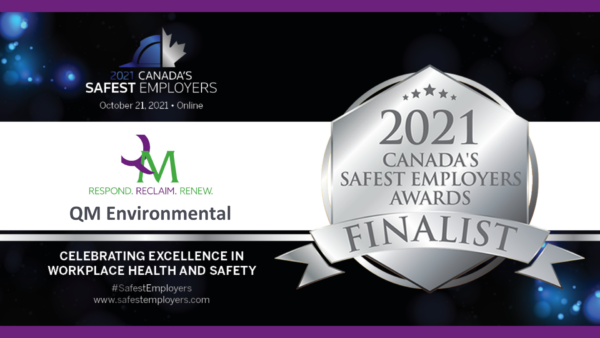 Safest Employers Awards Badge logo and QM's Logo